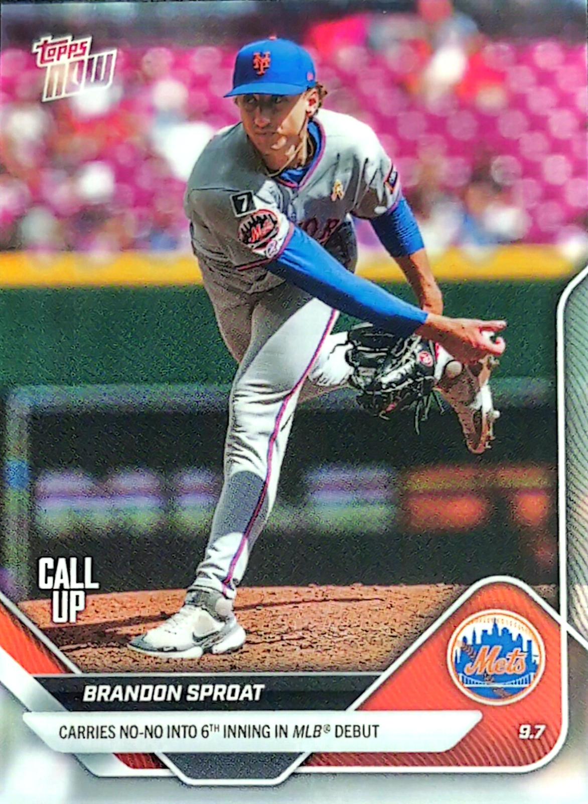 Brandon Sproat #672 2025 Topps Now Baseball