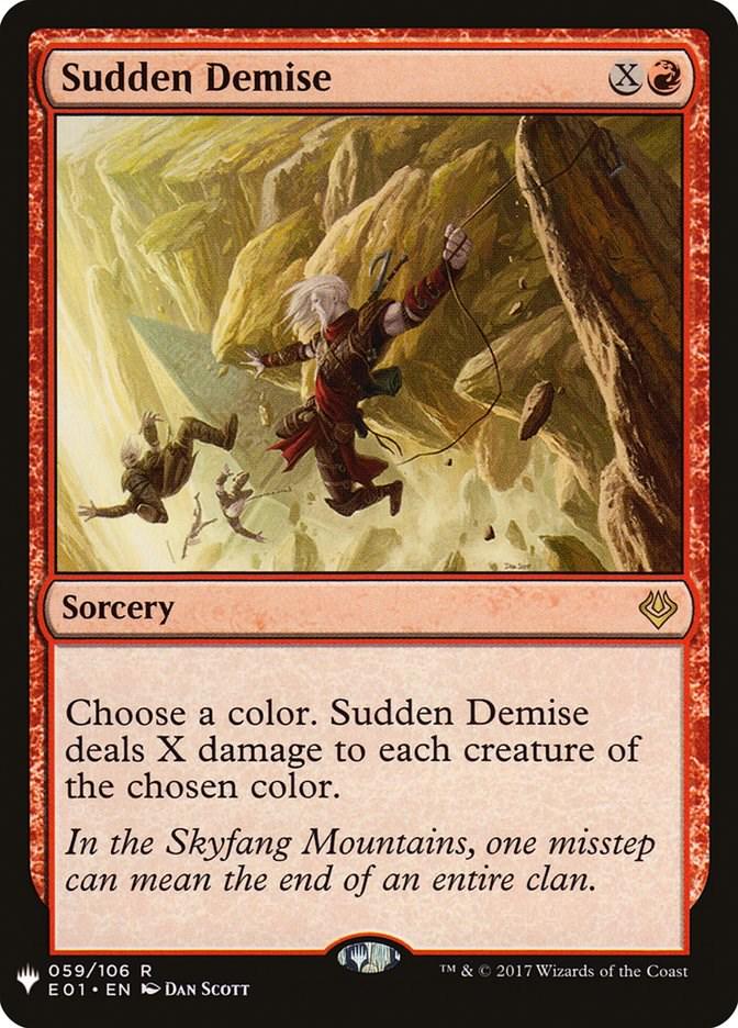 Sudden Demise #59 Magic The List Reprints