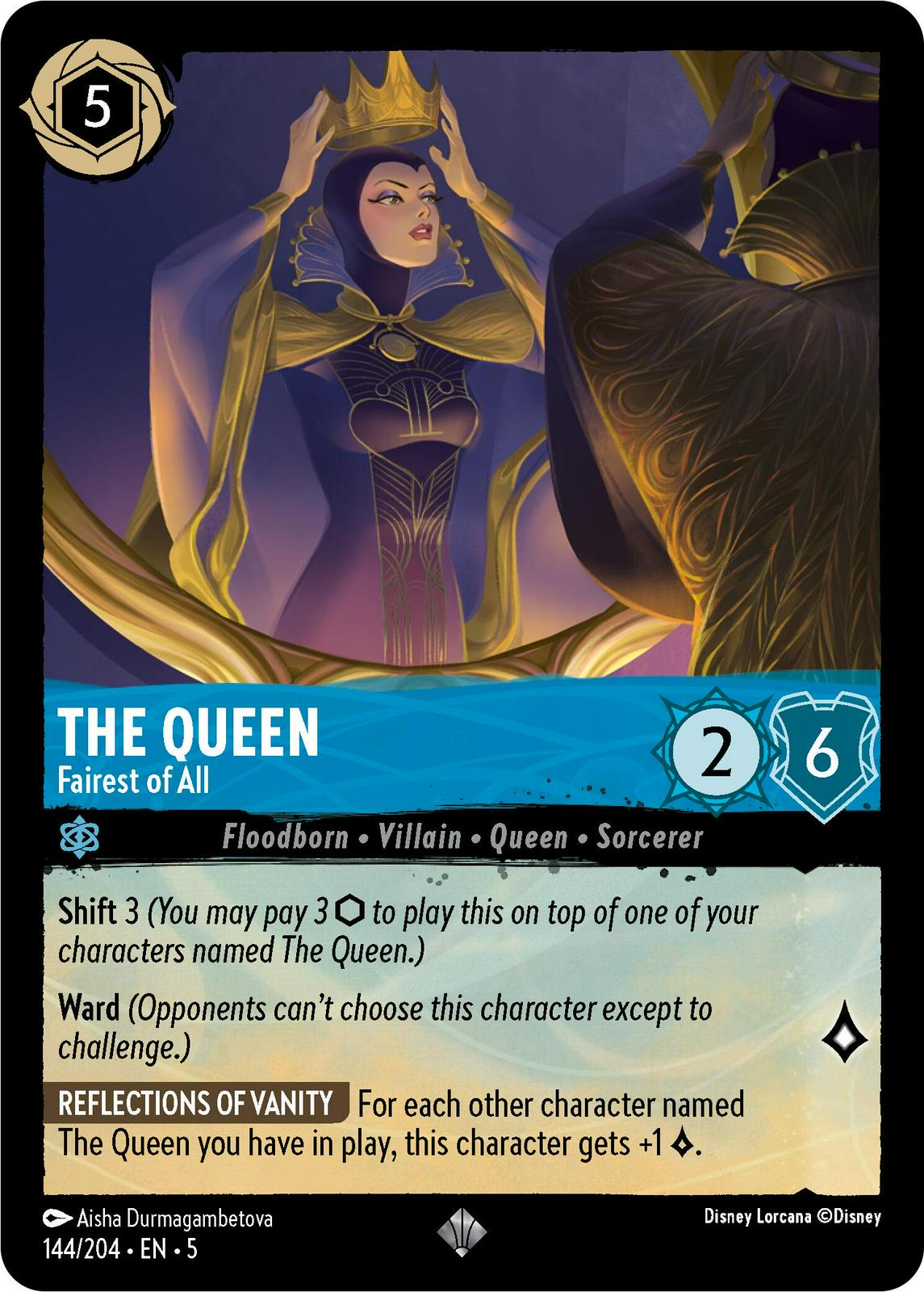 The Queen - Fairest of All #144 Lorcana Shimmering Skies