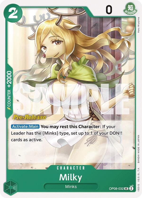 Milky [Pre-Release] OP08-032 Prices | One Piece Two Legends | One