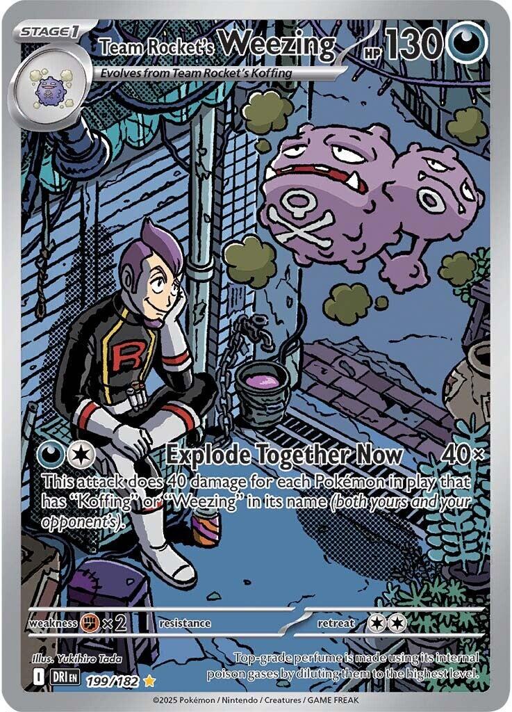 Team Rocket's Weezing #199 Pokemon Destined Rivals