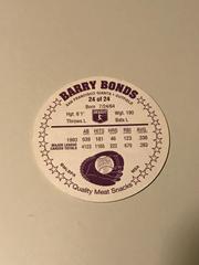 Back | Barry Bonds Baseball Cards 1994 King B Discs