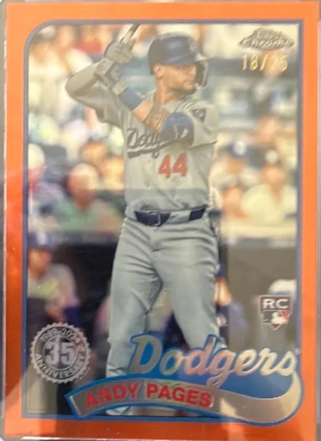Andy Pages [Orange Refractor] #89CU-8 Prices [Rookie] | 2024 Topps