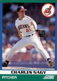 Charles Nagy #47 Baseball Cards 1991 Score Rising Stars