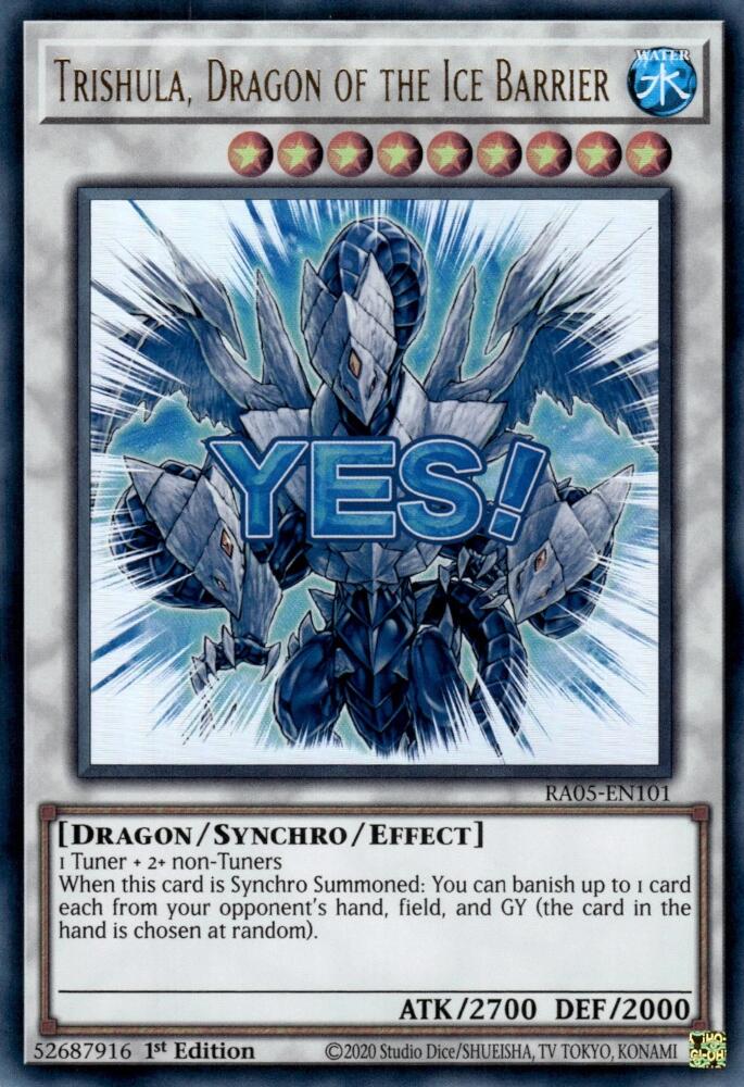 Trishula, Dragon of the Ice Barrier RA05-EN101 Prices | YuGiOh Rarity  Collection 5 | YuGiOh Cards
