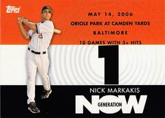 Nick Markakis #GN350 Baseball Cards 2007 Topps Generation Now Prices