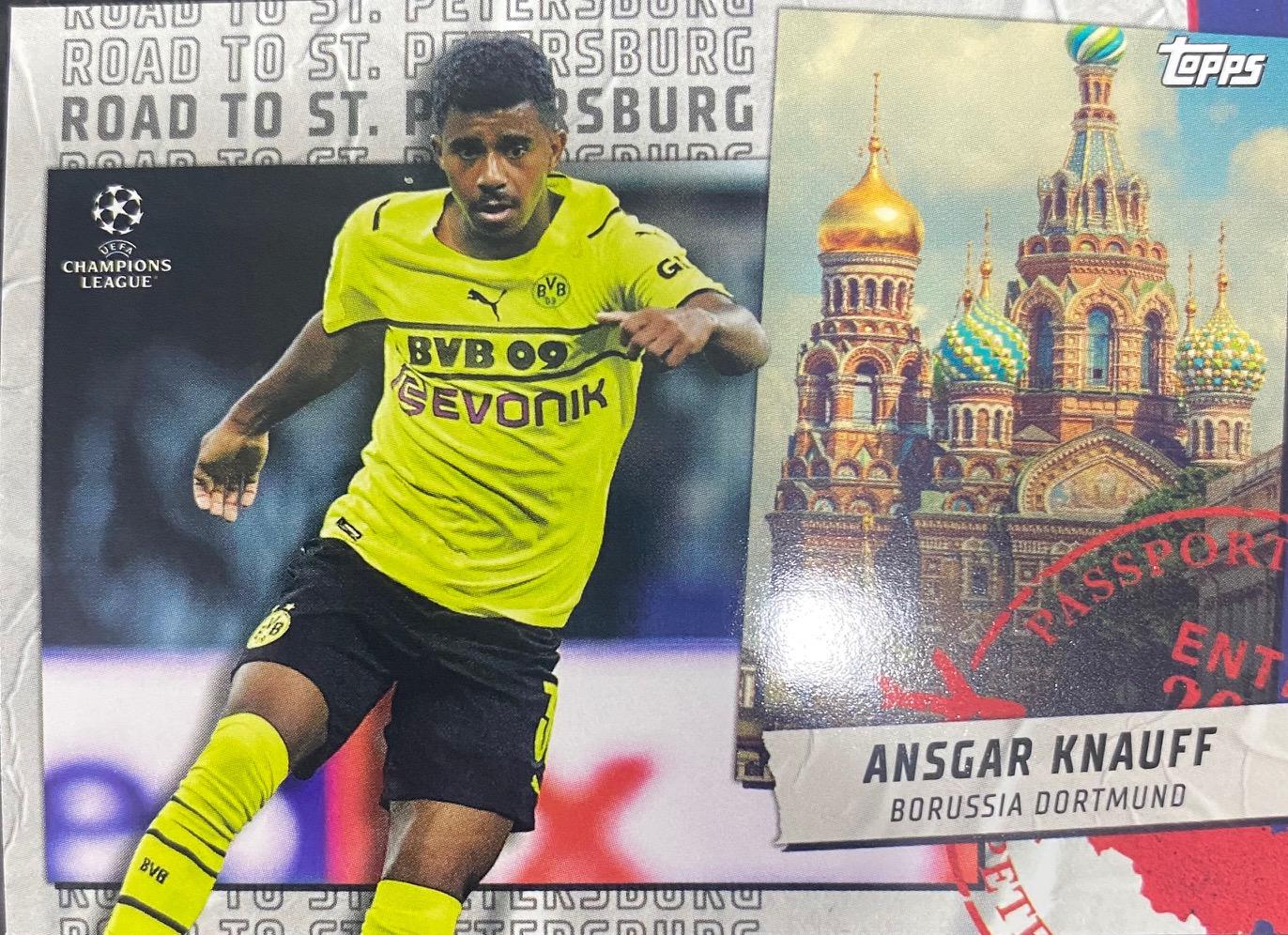 Youssoufa Moukoko #RSP-13 Soccer Cards 2021 Topps UEFA Champions League Road to St. Petersburg