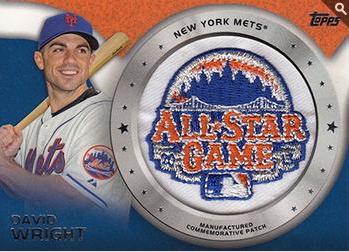 David Wright #CP-22 Baseball Cards 2014 Topps Manufactured Commemorative Patches