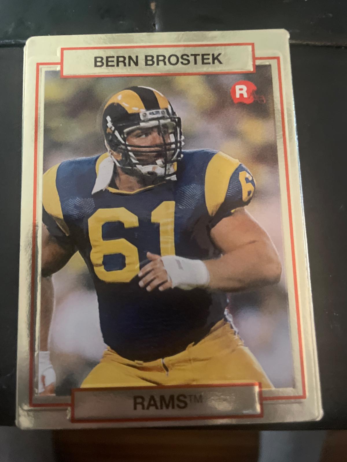 Bern Brostek #33 Football Cards 1990 Action Packed Rookie Update