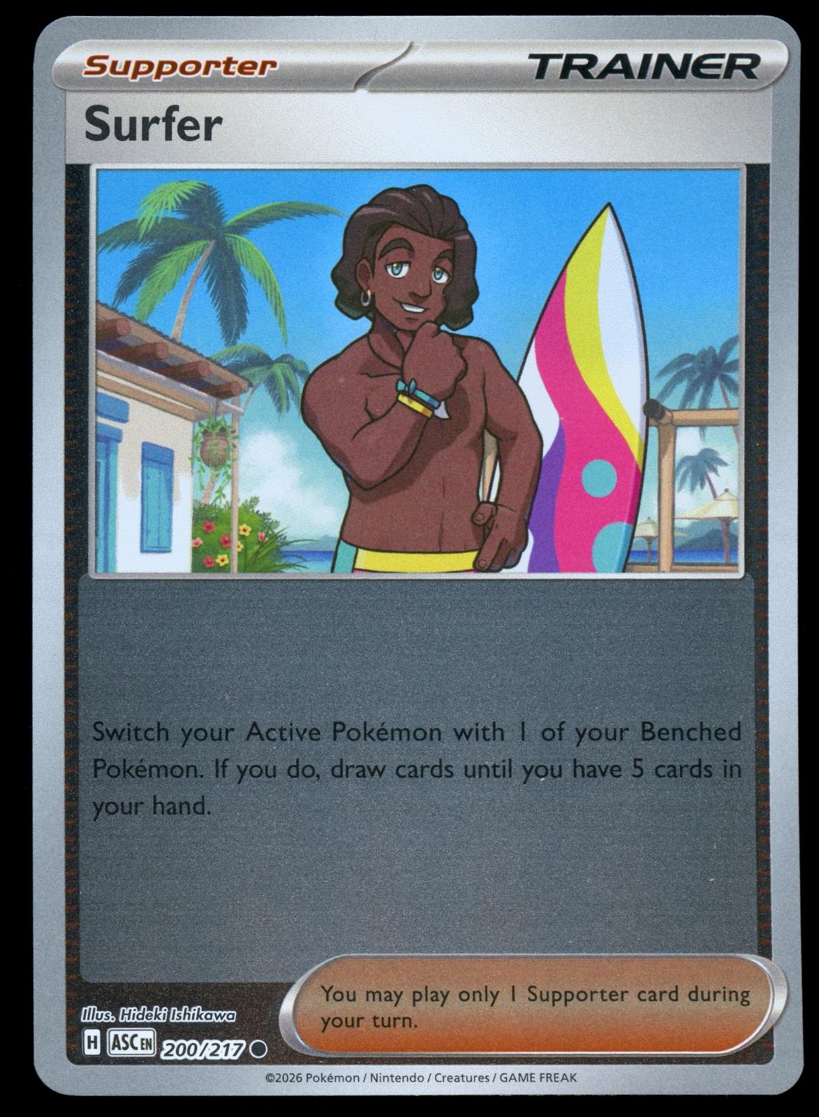 Surfer [Reverse Holo] #200 Prices | Pokemon Ascended Heroes | Pokemon Cards