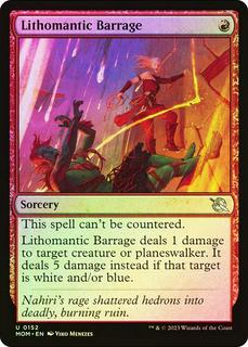 Lithomantic Barrage