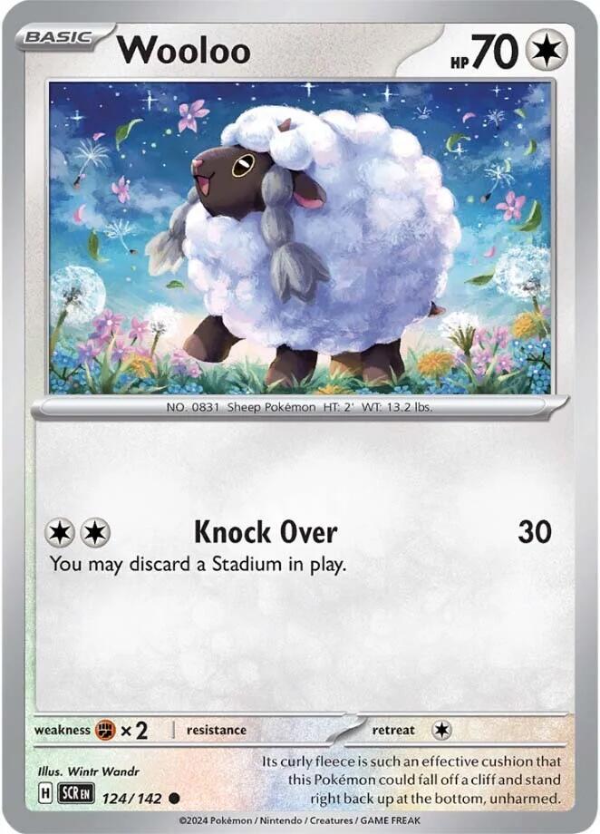 Wooloo #124 Pokemon Stellar Crown