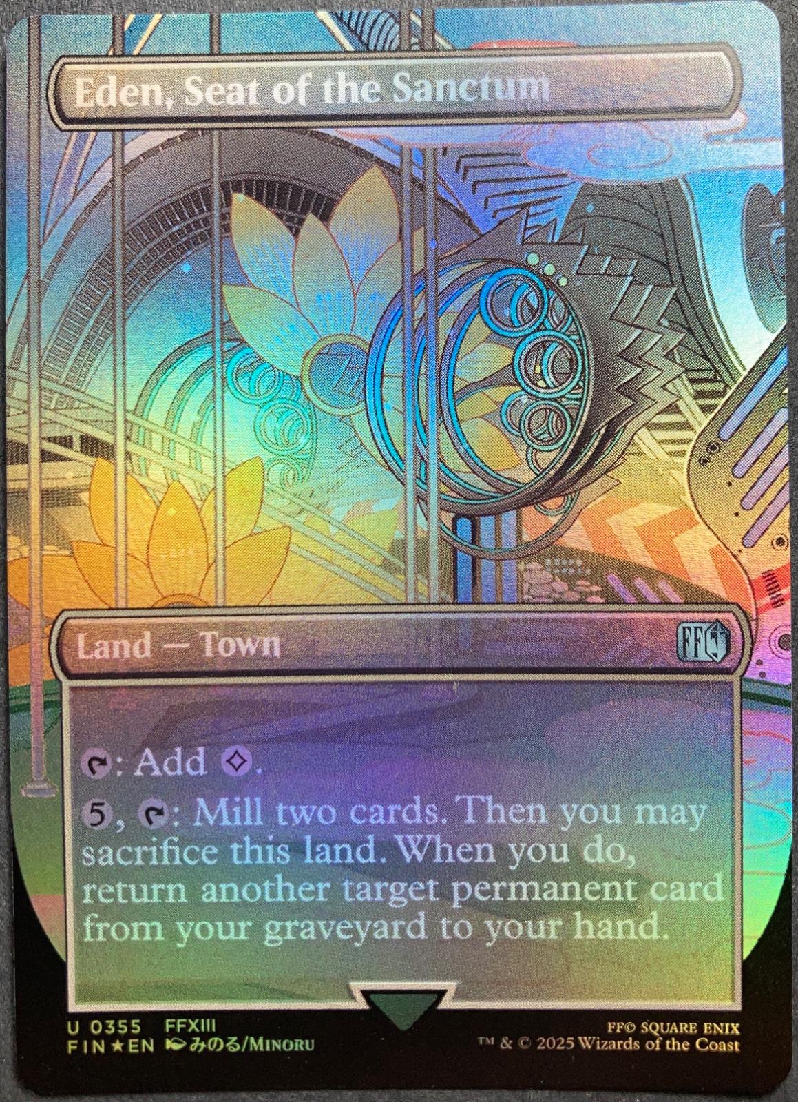 Eden, Seat of the Sanctum [Borderless Foil] #355 Prices | Magic Final  Fantasy | Magic Cards
