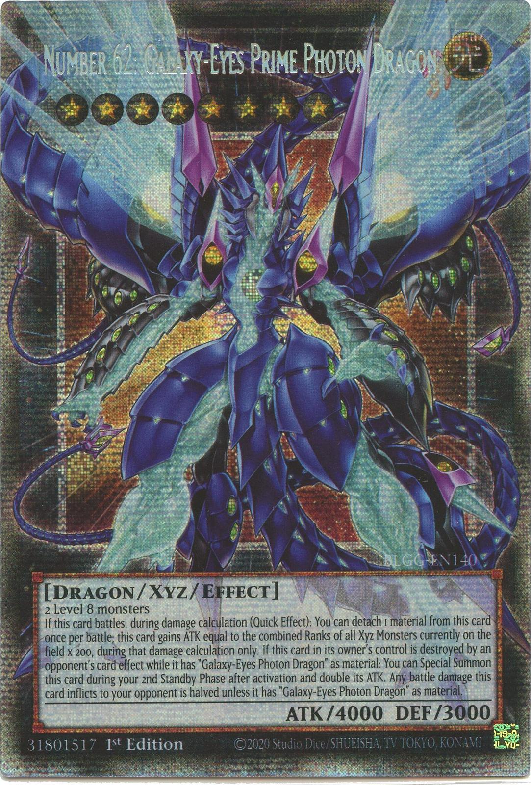 Number 62: Galaxy-Eyes Prime Photon Dragon [Starlight Rare] BLGG
