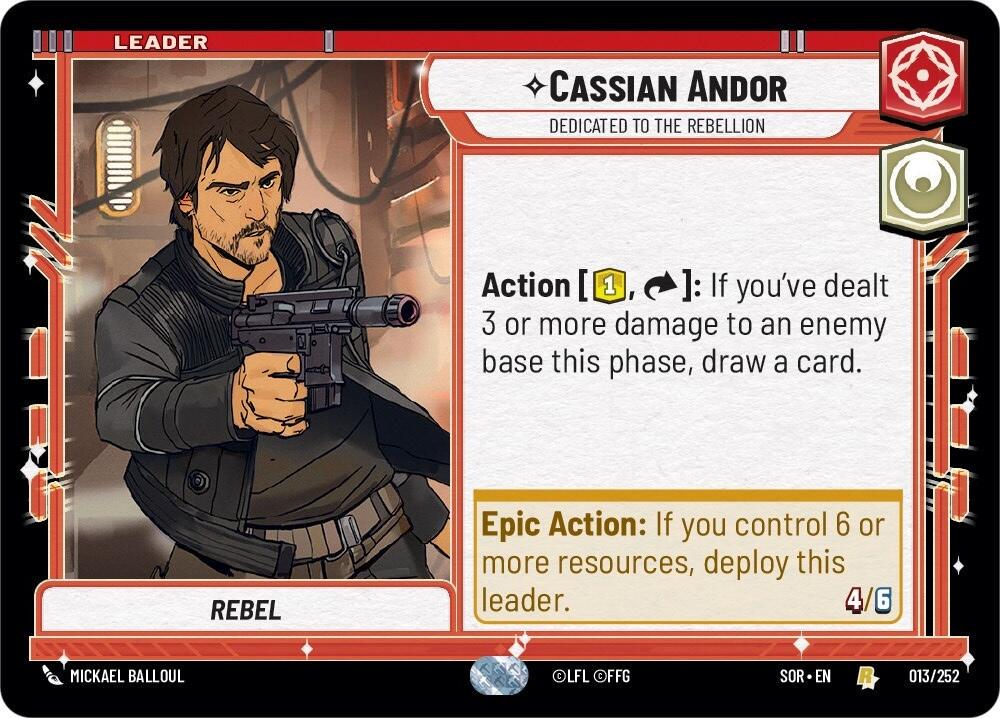 Cassian Andor #13 Star Wars Unlimited: Spark of Rebellion