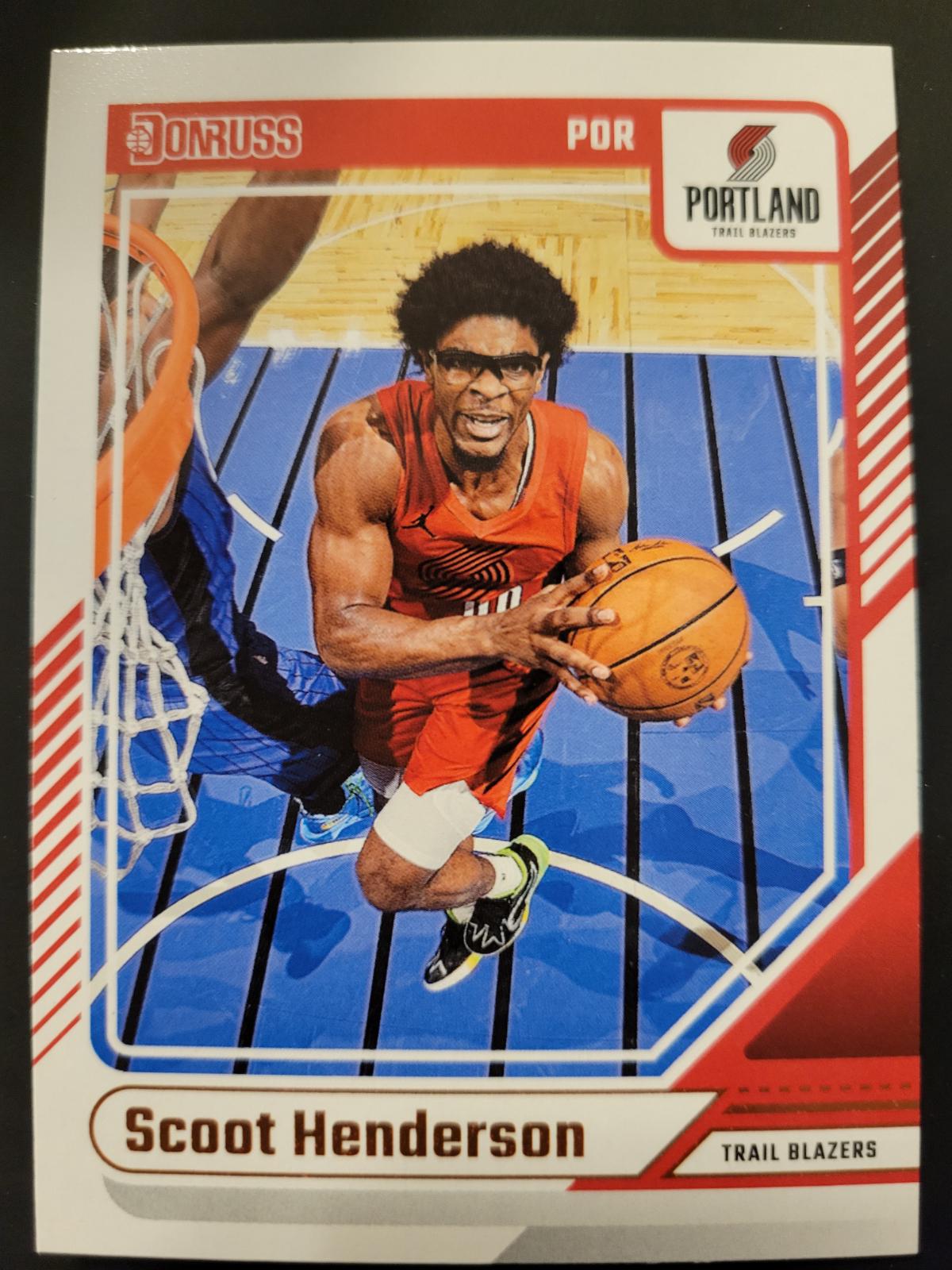 Scoot Henderson #143 Basketball Cards 2024 Panini Donruss
