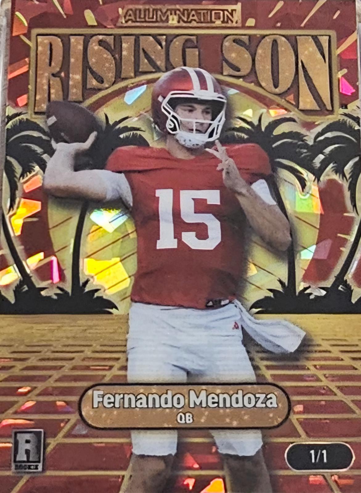 Fernando Mendoza #PMG-ARS-FM 2026 Wild Card Alumination Just The Hits Football