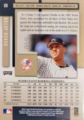 Derek Jeter #126 [Back]  | Derek Jeter Baseball Cards 2004 Playoff Prestige