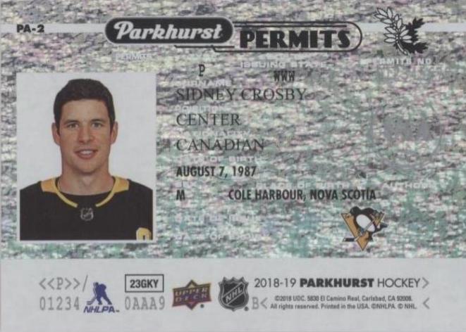 Sidney Crosby #PA-2