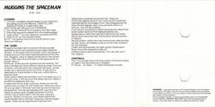 Full Cover Inside | Muggins the Spaceman ZX Spectrum
