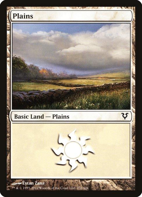Plains #232 Magic Avacyn Restored