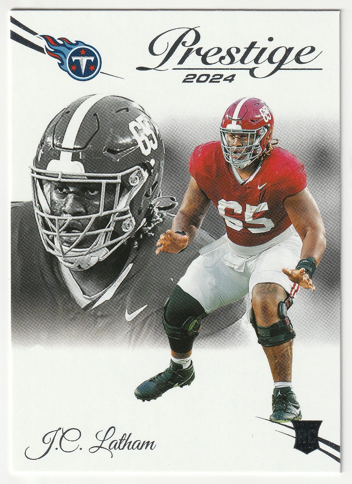 J.C. Latham #316 Football Cards 2024 Panini Prestige