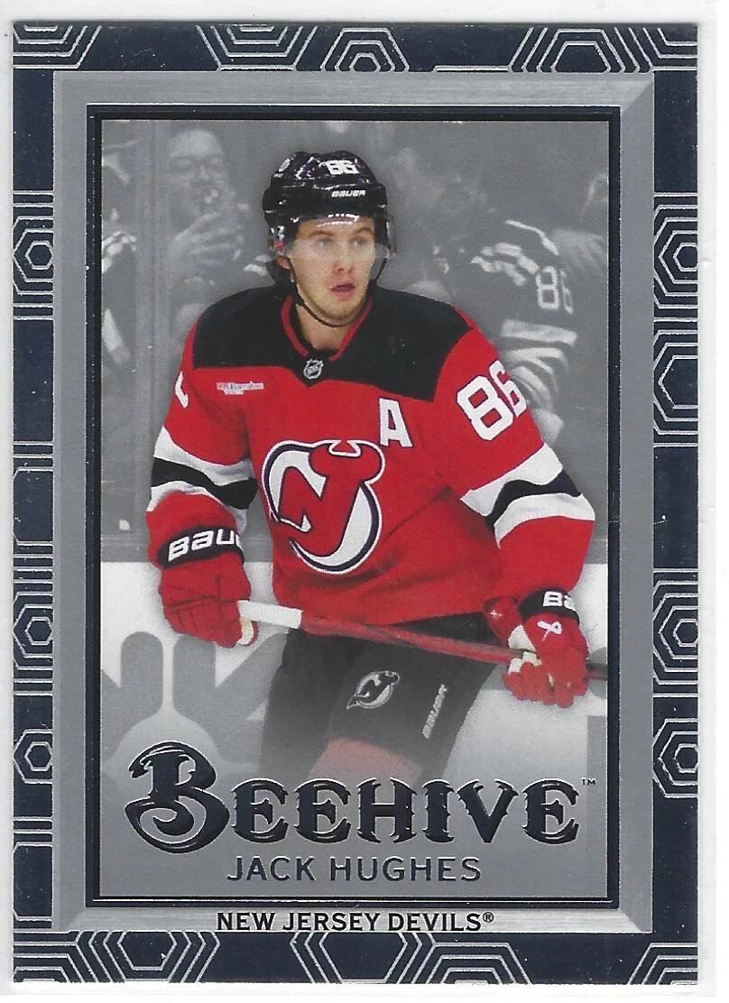 Jack Hughes #BH-19 Hockey Cards 2024 Upper Deck Beehive