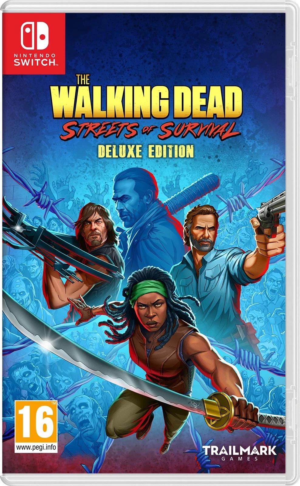 Carátula de The Walking Dead Streets of Survival Edición Deluxe para Switch (edición PAL España)