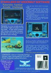 US Back Cover | Starglider Atari ST