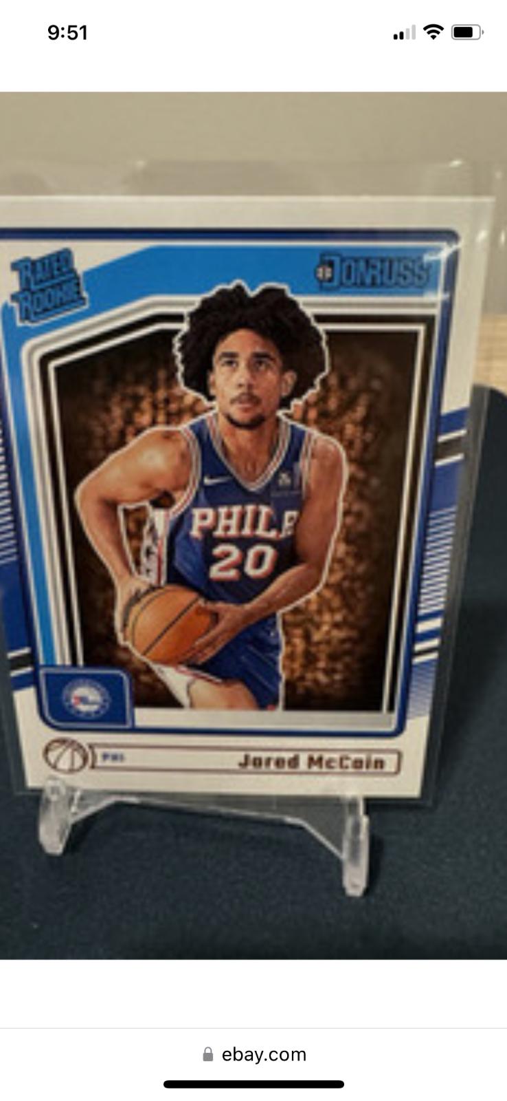 Jared McCain #228 Basketball Cards 2024 Panini Donruss