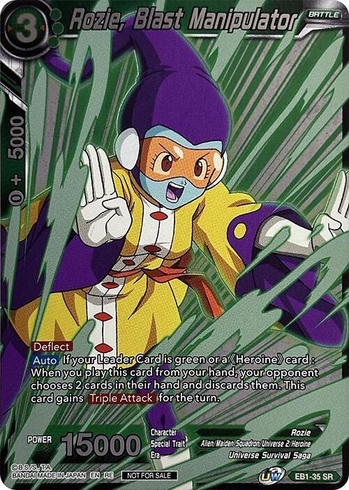 Rozie, Blast Manipulator EB1-35 Dragon Ball Super Divine Multiverse Release Promos