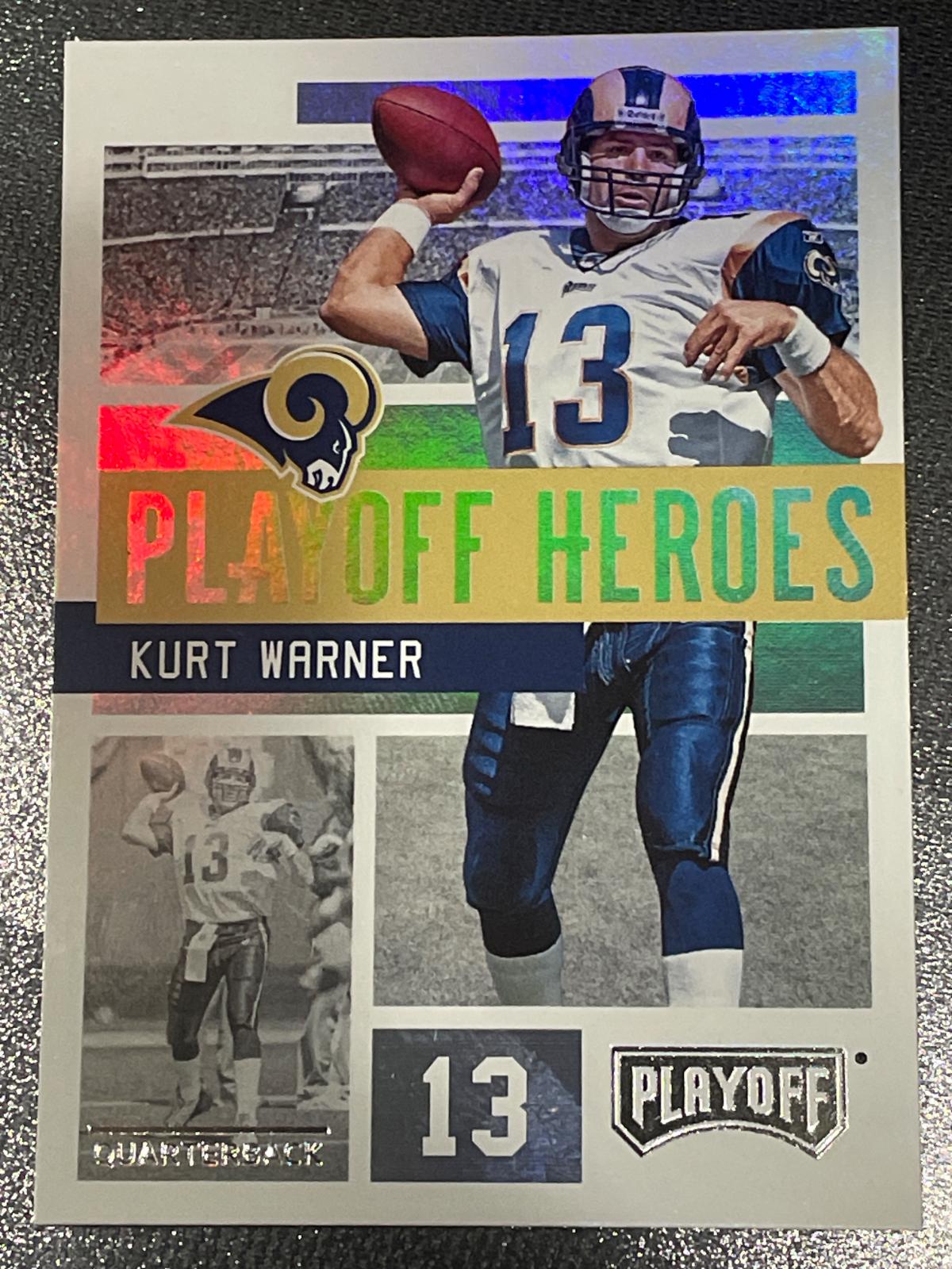 Kurt Warner #5 Football Cards 2018 Panini Playoff Heroes