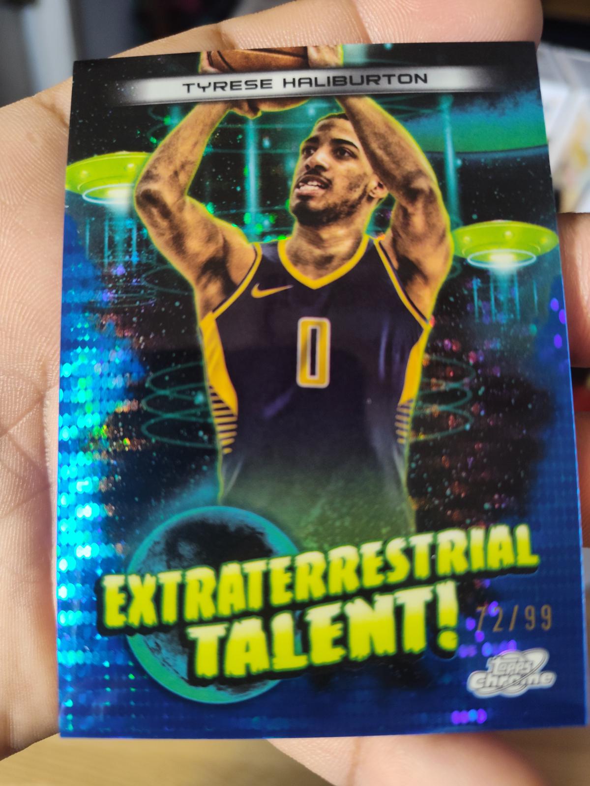 Tyrese Haliburton [Blue Moon Refractor] #ET-9