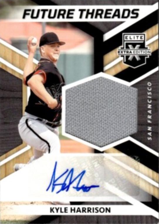 Kyle Harrison #FTS-KH 2022 Panini Elite Extra Edition Future Threads Signatures Baseball