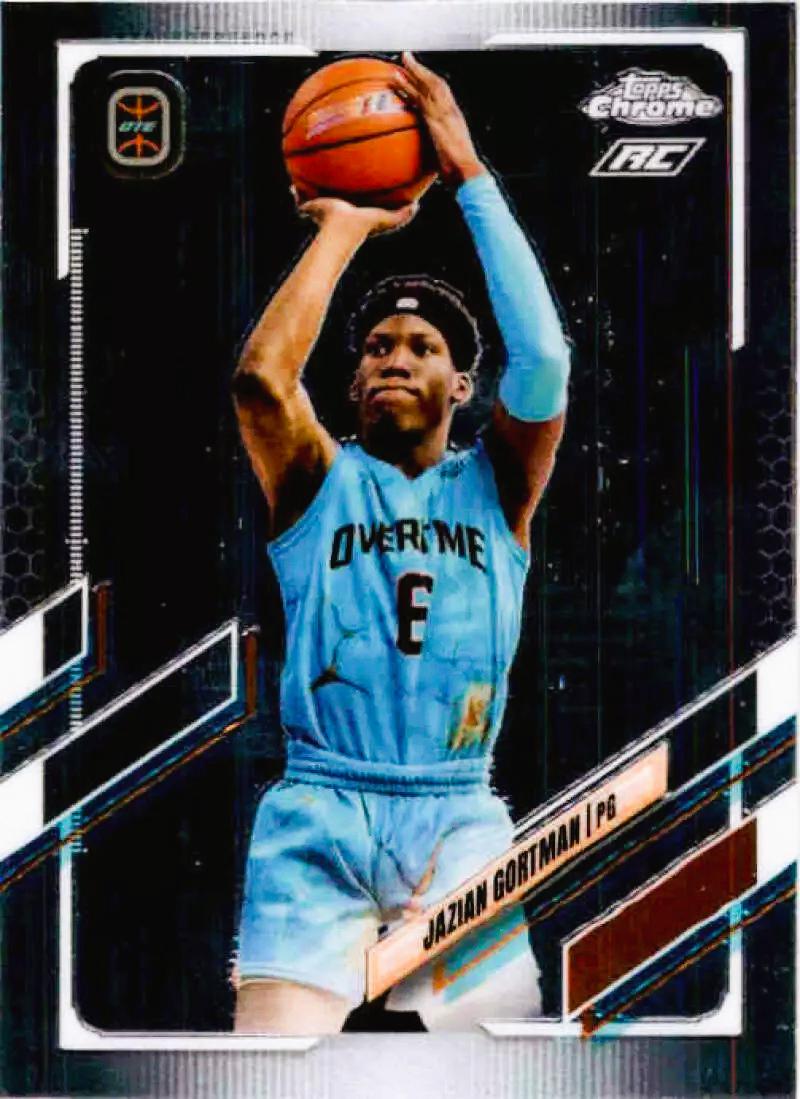 Jazian Gortman #7 Basketball Cards 2021 Topps Chrome OTE Overtime Elite