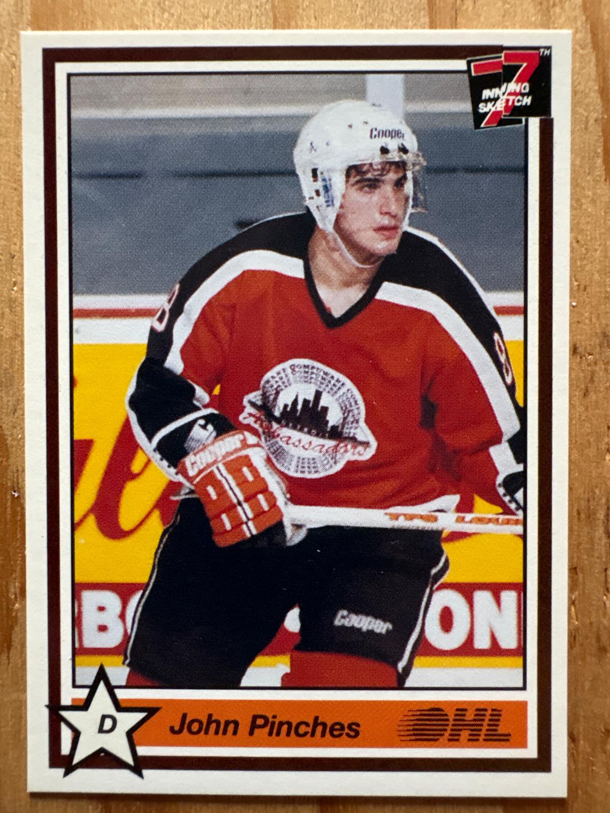 John Pinches #116 1990 7th Inning Sketch Ohl Hockey