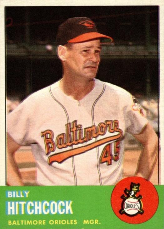 Billy Hitchcock #213 1963 Topps Baseball