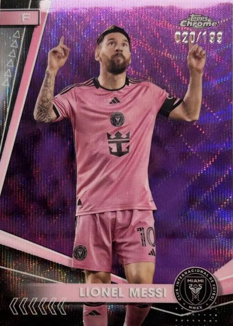 Lionel Messi [Purple Wave Refractor] #10 Prices | 2024 Topps 
