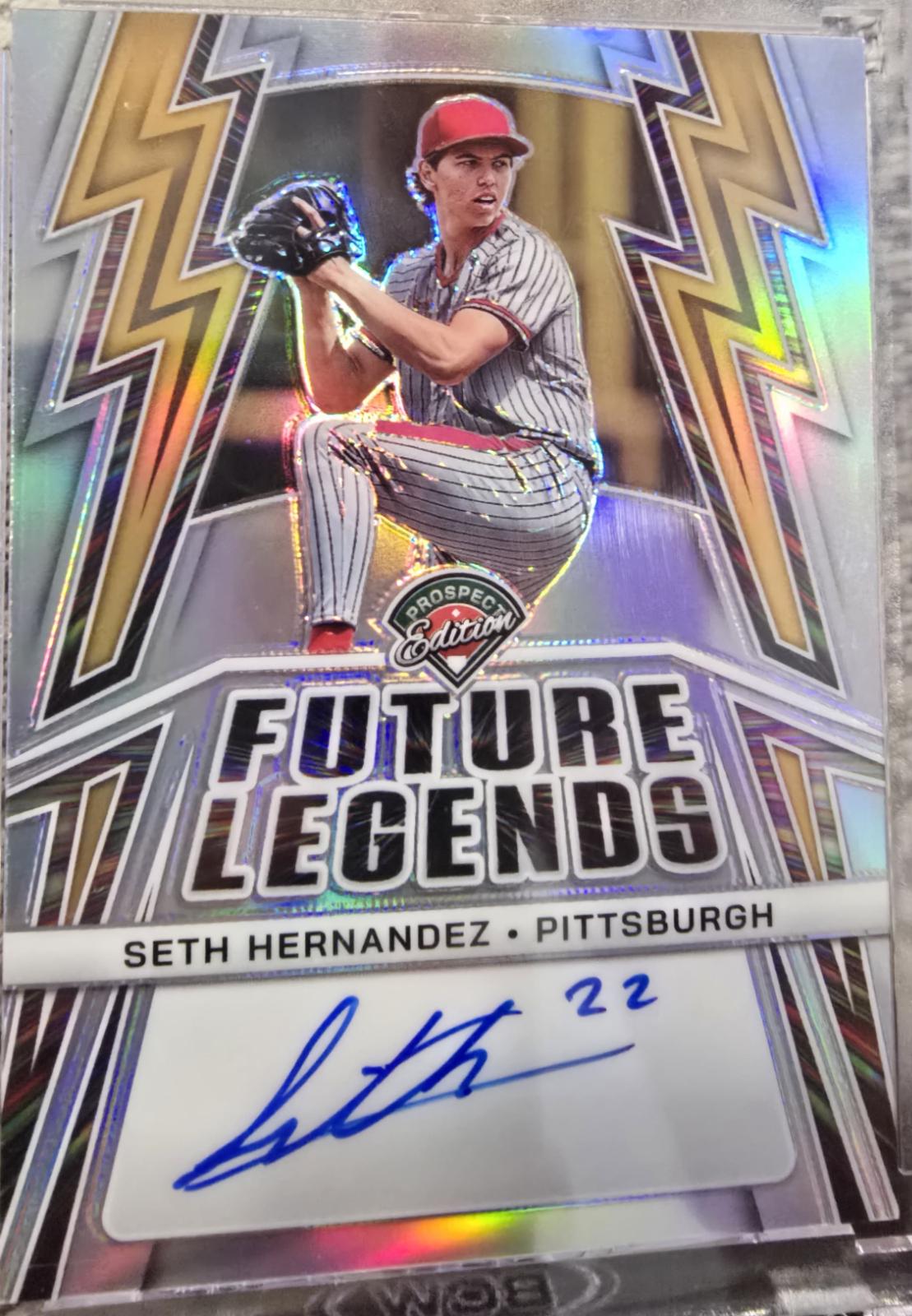 Seth Hernandez #FLS-SH 2025 Panini Prospect Edition Future Legends Signature Baseball