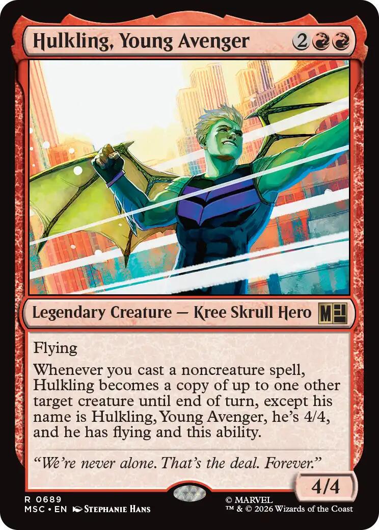 Hulkling, Young Avenger (Magic Marvel Super Heroes Commander)