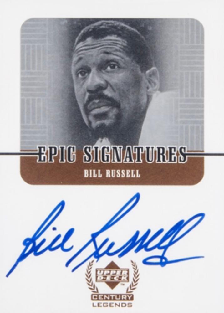 Bill Russell #BR 1998 Upper Deck Century Legends Epic Signatures Basketball