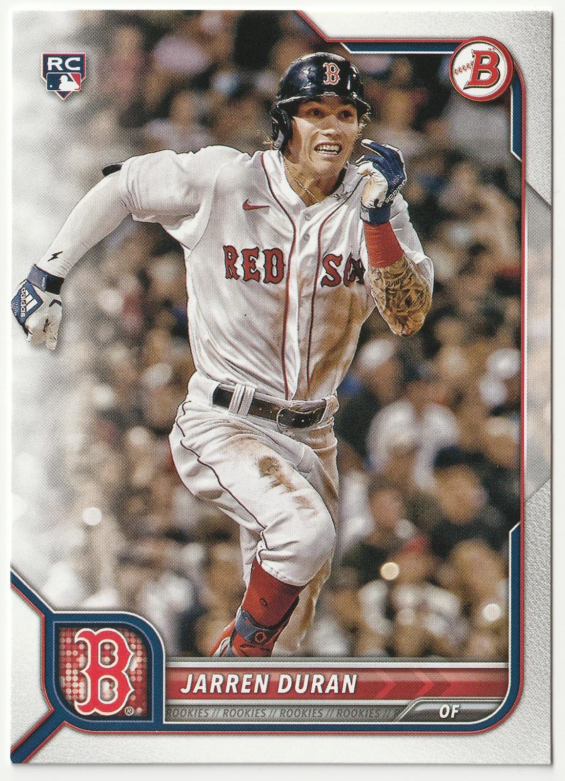 Jarren Duran #84 Baseball Cards 2022 Bowman