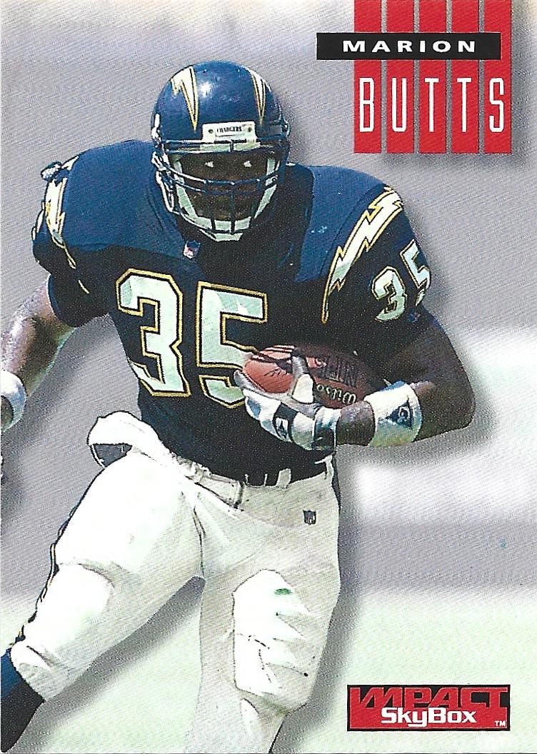 Marion Butts #219 1994 Skybox Impact Football