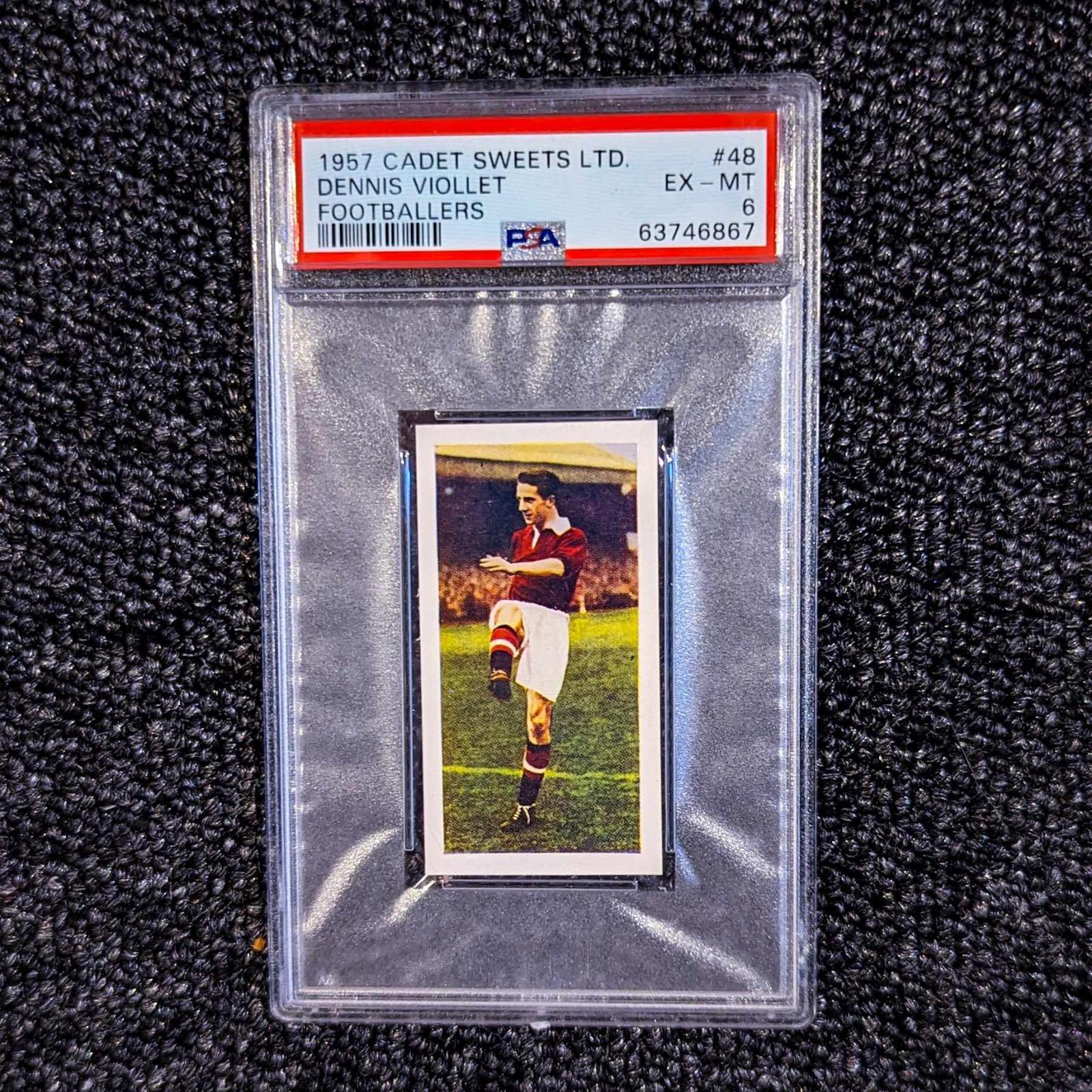 Dennis Viollet #48 Soccer Cards 1957 Cadet Sweet Footballers
