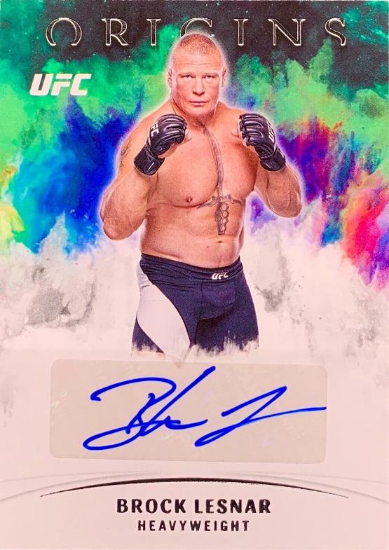 Brock Lesnar #OA-BLS Ufc Cards 2022 Panini Chronicles UFC Origins Autographs