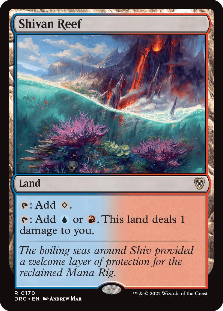 Shivan Reef #170 Magic Aetherdrift Commander
