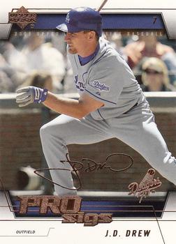 J.D. Drew #43 2005 Upper Deck Pro Sigs Baseball