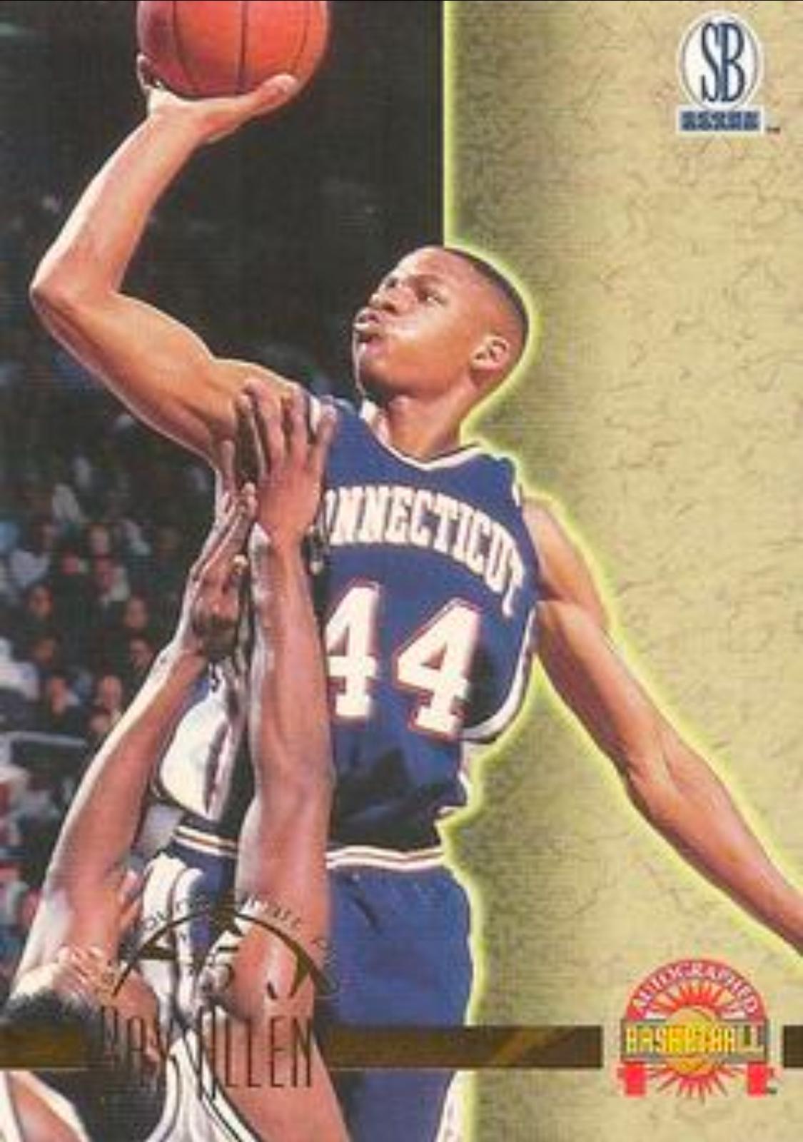 Ray Allen #5 1996 Score Board Autographed Basketball