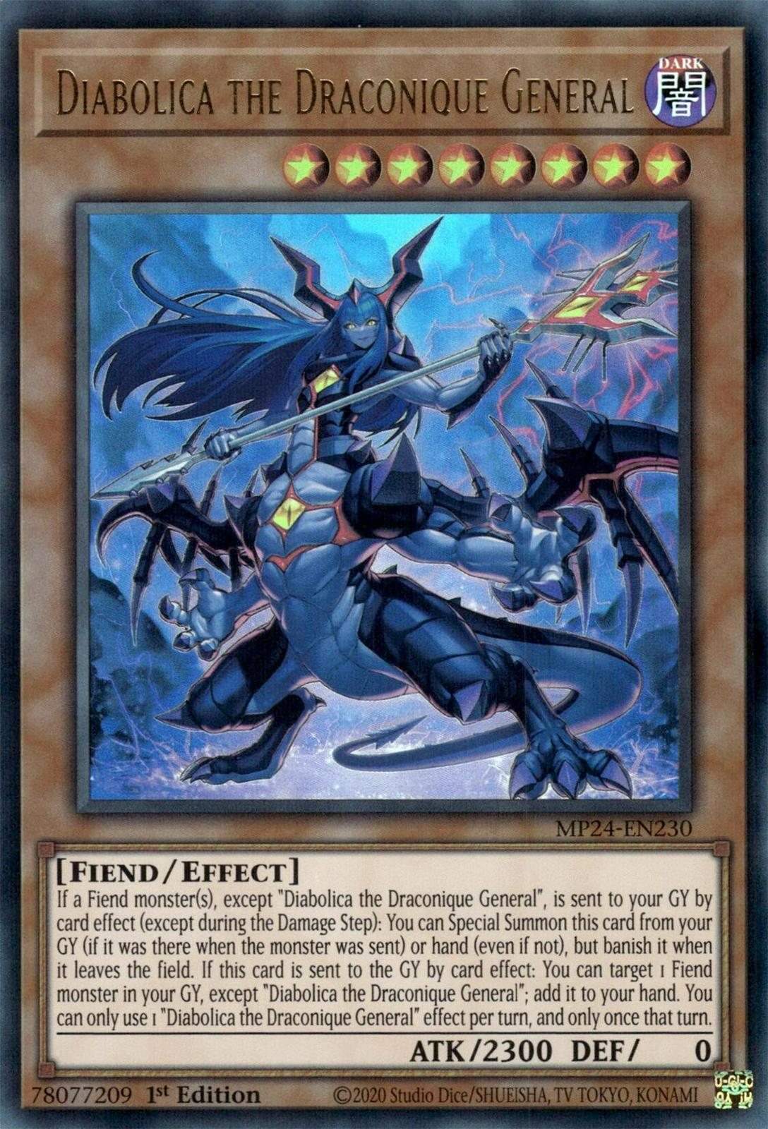 Diabolica the Draconique General MP24-EN230 YuGiOh 25th Anniversary Tin: Dueling Mirrors