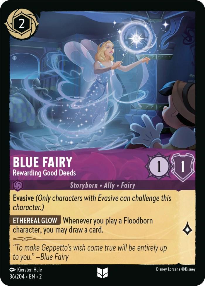 Blue Fairy - Rewarding Good Deeds #36 Lorcana Rise of the Floodborn